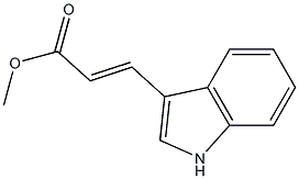 3-(1H-Indole-3-yl)acrylic acid methyl ester Structure