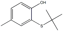 2-(tert-Butylthio)-4-methylphenol Structure