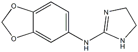 N-(1,3-Benzodioxol-5-yl)-4,5-dihydro-1H-imidazol-2-amine 结构式