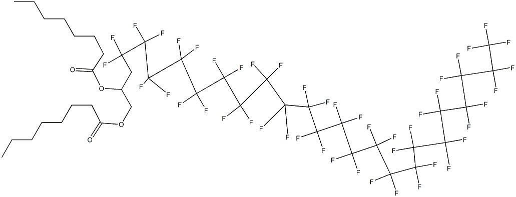 Dioctanoic acid 4,4,5,5,6,6,7,7,8,8,9,9,10,10,11,11,12,12,13,13,14,14,15,15,16,16,17,17,18,18,19,19,20,20,21,21,22,22,23,23,24,24,25,25,26,26,26-heptatetracontafluoro-1,2-hexacosanediyl ester|