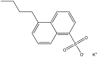 5-Butyl-1-naphthalenesulfonic acid potassium salt,,结构式