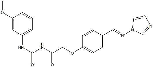 1-(m-Methoxyphenyl)-3-[[p-[[(4H-1,2,4-triazol-4-yl)imino]methyl]phenoxy]acetyl]urea