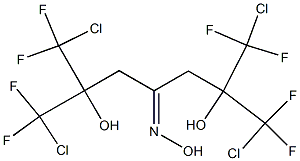 2,6-Bis(chlorodifluoromethyl)-1,7-dichloro-2,6-dihydroxy-1,1,7,7-tetrafluoro-4-heptanone oxime,,结构式