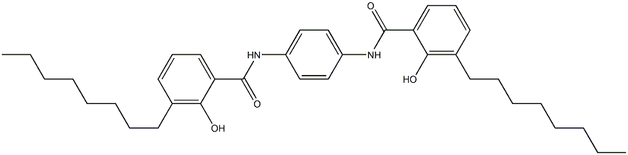 N,N'-Bis(3-octylsalicyloyl)-p-phenylenediamine Structure