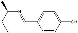 (-)-p-[(R)-N-sec-ブチルホルムイミドイル]フェノール 化学構造式