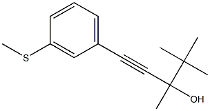 3-(3-Methylthiophenyl)-1-tert-butyl-1-methyl-2-propyn-1-ol|