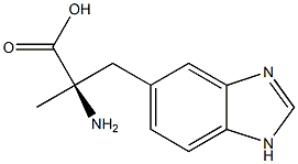 (R)-3-(1H-Benzimidazol-5-yl)-2-methyl-2-aminopropanoic acid Struktur