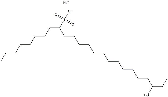  22-Hydroxytetracosane-9-sulfonic acid sodium salt