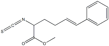 (5E)-6-Phenyl-2-isothiocyanato-5-hexenoic acid methyl ester Structure