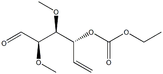 (2R,3S,4R)-4-Ethoxycarbonyloxy-2,3-dimethoxy-5-hexenal Struktur