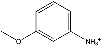 3-Methoxyanilinium Struktur