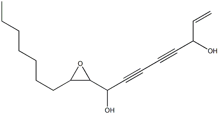 9,10-Epoxy-1-heptadecene-4,6-diyne-3,8-diol,,结构式