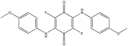 2,5-Bis[(4-methoxyphenyl)amino]-3,6-difluoro-2,5-cyclohexadiene-1,4-dione