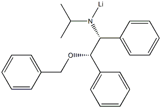 Isopropyl[(1R,2S)-1,2-diphenyl-2-benzyloxyethyl]aminolithium Structure
