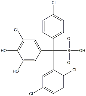 (4-Chlorophenyl)(2,5-dichlorophenyl)(5-chloro-3,4-dihydroxyphenyl)methanesulfonic acid