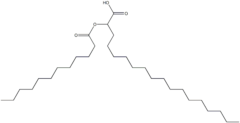 2-Dodecanoyloxyoctadecanoic acid Struktur