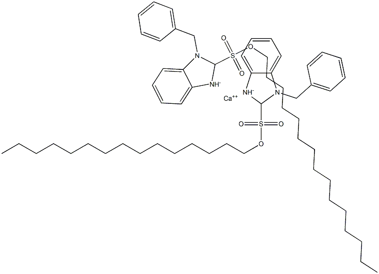 Bis(1-benzyl-2,3-dihydro-2-pentadecyl-1H-benzimidazole-2-sulfonic acid)calcium salt