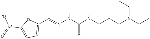 1-[(5-Nitro-2-furyl)methylene]-4-[3-(diethylamino)propyl]semicarbazide Structure