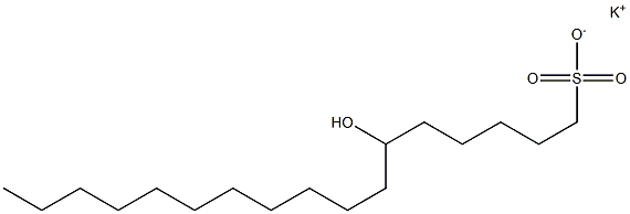 6-Hydroxyheptadecane-1-sulfonic acid potassium salt,,结构式