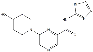  N-(1H-Tetrazol-5-yl)-6-(4-hydroxy-1-piperidinyl)pyrazine-2-carboxamide