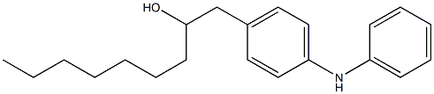 4-(2-Hydroxynonyl)phenylphenylamine 结构式