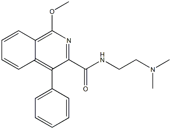 N-[2-(Dimethylamino)ethyl]-1-methoxy-4-phenyl-3-isoquinolinecarboxamide