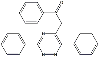 3,6-ジフェニル-5-(フェニルカルボニルメチル)-1,2,4-トリアジン 化学構造式