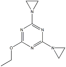 6-Ethoxy-2,4-bis(1-aziridinyl)-1,3,5-triazine,,结构式