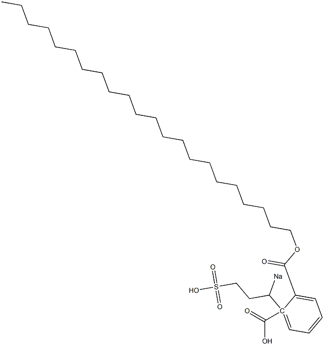  Phthalic acid 1-docosyl 2-(1-sodiosulfopropyl) ester