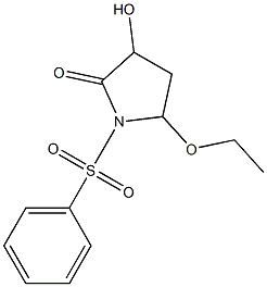 5-Ethoxy-3-hydroxy-1-(phenylsulfonyl)pyrrolidin-2-one Structure