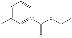1-(Ethoxycarbonyl)-3-methylpyridin-1-ium Struktur