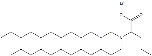 2-(Didodecylamino)valeric acid lithium salt 结构式