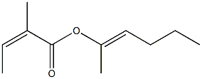 2-Methylisocrotonic acid 1-methyl-1-pentenyl ester Structure