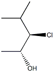 (2R,3R)-3-クロロ-4-メチル-2-ペンタノール 化学構造式