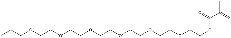 Methacrylic acid 2-[2-[2-[2-[2-(2-propoxyethoxy)ethoxy]ethoxy]ethoxy]ethoxy]ethyl ester 结构式