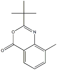 2-(tert-Butyl)-8-methyl-4H-3,1-benzoxazin-4-one 结构式