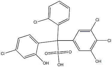 (2-Chlorophenyl)(4-chloro-2-hydroxyphenyl)(3,4-dichloro-5-hydroxyphenyl)methanesulfonic acid