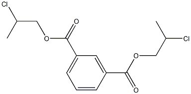 1,3-Benzenedicarboxylic acid bis(2-chloropropyl) ester,,结构式