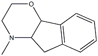 2,3,4,4a,5,9b-Hexahydro-4-methylindeno[1,2-b]-1,4-oxazine Struktur