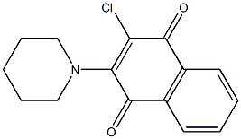 2-(Piperidin-1-yl)-3-chloro-1,4-naphthoquinone Structure