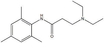 3-(Diethylamino)-N-(2,4,6-trimethylphenyl)propionamide Structure