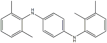 N-(2,3-Dimethylphenyl)-N'-(2,6-dimethylphenyl)-p-phenylenediamine,,结构式