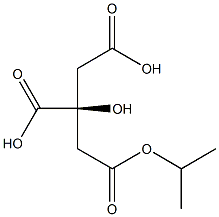 (S)-Citric acid 1-isopropyl ester,,结构式