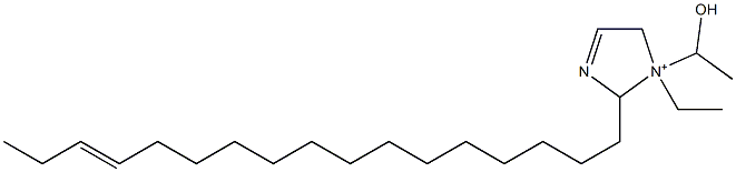 1-Ethyl-2-(14-heptadecenyl)-1-(1-hydroxyethyl)-3-imidazoline-1-ium Structure