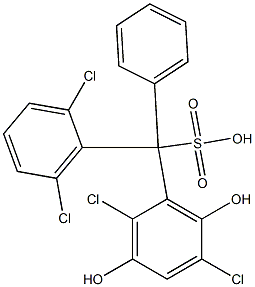 (2,6-Dichlorophenyl)(2,5-dichloro-3,6-dihydroxyphenyl)phenylmethanesulfonic acid