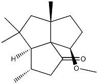 rel-(5α*)-11β*-メトキシ-4α*,6,6,8β*-テトラメチルトリシクロ[6.3.0.01,5]ウンデカン-2-オン 化学構造式