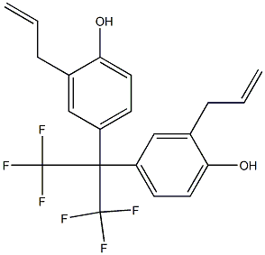 2,2-Bis(3-allyl-4-hydroxyphenyl)-1,1,1,3,3,3-hexafluoropropane,,结构式