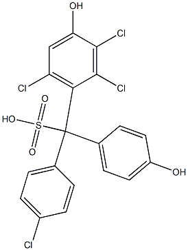 (4-Chlorophenyl)(2,3,6-trichloro-4-hydroxyphenyl)(4-hydroxyphenyl)methanesulfonic acid|