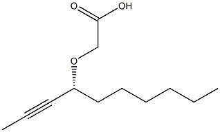 [[(R)-1-Hexyl-2-butynyl]oxy]acetic acid Struktur