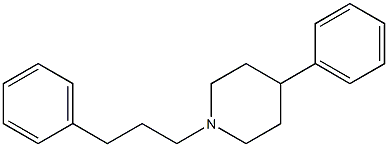 4-フェニル-1-(3-フェニルプロピル)ピペリジン 化学構造式